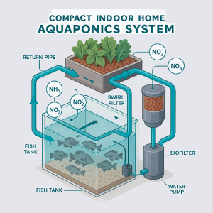 Small Aquaponics System diagram